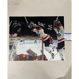 LBC Line Leach, Barber, Clarke Autograph Signed Flyers 16x20 Photo JSA